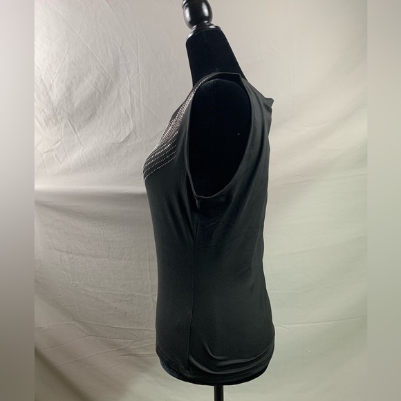 Black Rhinestone Tank Top - Picture 6 of 7